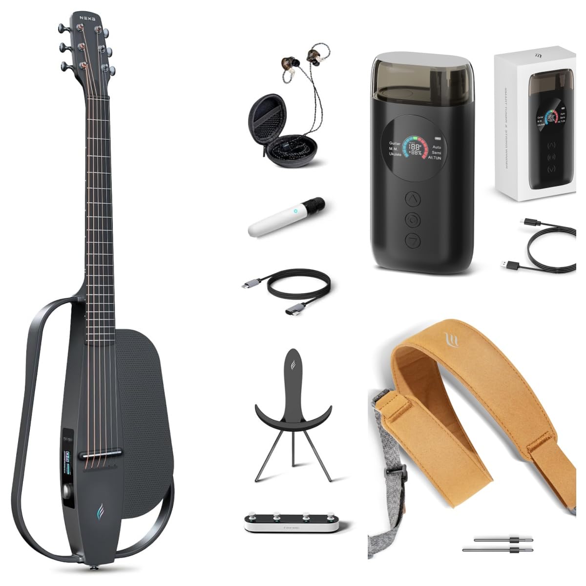 Amazon.com: Enya NEXG 2 Acoustic-Electric Guitar Carbon Fiber